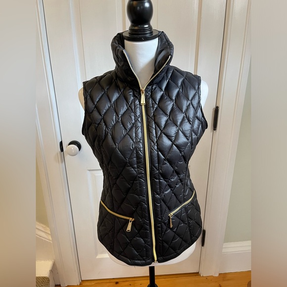 Black Michael Kors puffy vest - Picture 1 of 7